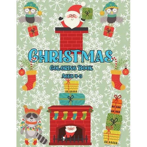 Christmas Coloring Book for Kids 4-8 ages: Xmas Symbols to Color for Children