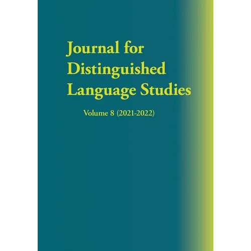 Journal for Distinguished Language Studies Volume 8 (2021-2022)