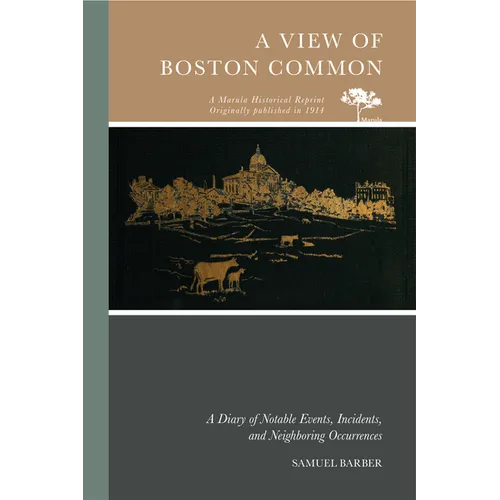 A View of Boston Common: A Diary of Notable Events, Incidents, and Neighboring Occurences