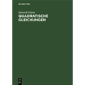 Quadratische Gleichungen