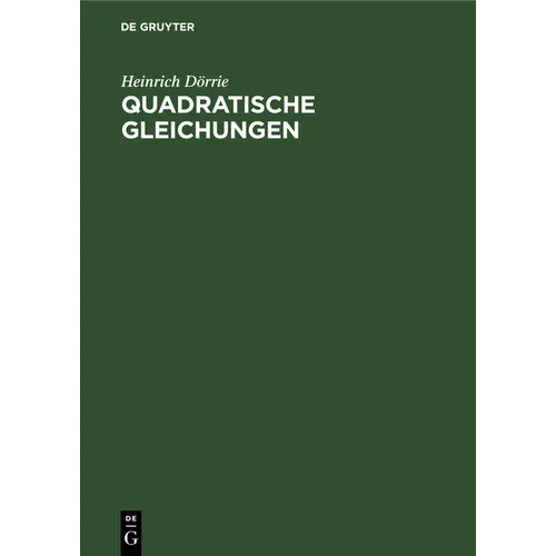 Quadratische Gleichungen