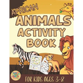 African animals activity book for kids 3-8: African Animals themed gift for kids ages 3 and up