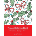 Tween Coloring Book: Christmas Designs Vol 4: Colouring Book for Teenagers, Young Adults, Boys, Girls, Ages 9-12, 13-16, Cute Arts & Craft Gift, Detai