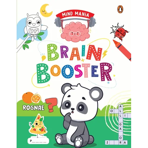 Mind Mania: Brain Booster: Fun and Interactive Activity Book for Preschool Kids, Toddlers Includes Puzzles, Mazes, Jumble Words and More Develop Criti