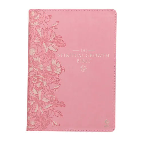 Nlt, the Spiritual Growth Bible (Faux Leather, Pink)