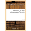 Questions de droit administratif