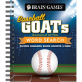 Brain Games - Baseball Goats (Greatest of All Time) Word Search: Players, Managers, Games, Mascots, & More!