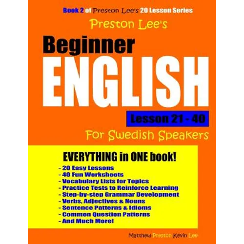 Preston Lee's Beginner English Lesson 21 - 40 For Swedish Speakers