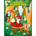 Animals Coloring Book For Kids: Wild & Farm Animals and Birds for Boys and Girls ages 4-8
