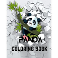 Panda coloring book: A Coloring Book of 35 Unique Panda Coe Stress relief Book Designs Paperback