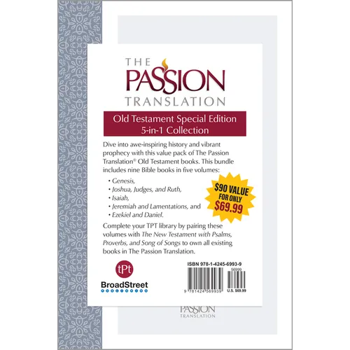 The Passion Translation Old Testament Special Edition: 5-In-1 Collection