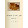First Nations bracelet from the northwest coast of British Columbia collected by George Mercer Dawson in the 1800s