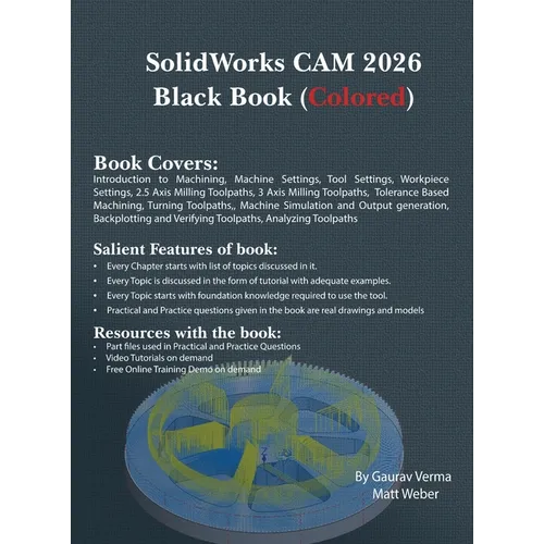 SolidWorks CAM 2026 Black Book: (Colored)