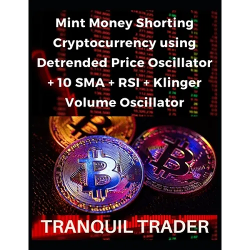 Mint Money Shorting Cryptocurrency using Detrended Price Oscillator + 10 SMA + RSI + Klinger Volume Oscillator