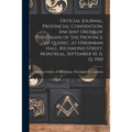 Official Journal, Provincial Convention, Ancient Order of Hibernians of the Province of Quebec, at Hibernian Hall, Richmond Street, Montreal, Septembe