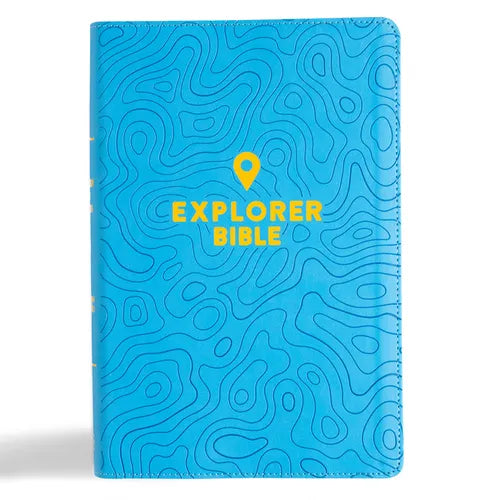 CSB Explorer Bible for Kids, Sky Blue Leathertouch: Placing God's Word in the Middle of God's World