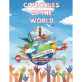 Countries of the World Coloring Book: 60 Countries - Flags - Maps - Important Data of Each Country