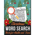 Christmas Word Search Book for Adults and Teens: Holiday themed word search puzzle book Puzzle Gift for Word Puzzle Lover Brain Exercise Game