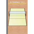 3D Volleyball 2 in 1 Tacticboard and Training Workbook: Tactics/strategies/drills for trainer/coaches, notebook, training, exercise, exercises, drills