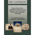 State of New York V. International Nickel Co U.S. Supreme Court Transcript of Record with Supporting Pleadings
