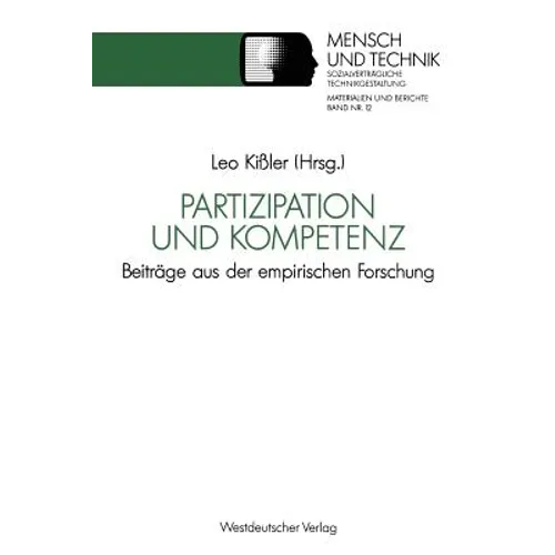 Partizipation Und Kompetenz: Beiträge Aus Der Empirischen Forschung