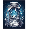 magic jar: an adult coloring book featuring whimsical jars with fun fantasy characters, adorable animals and magical scenes for a