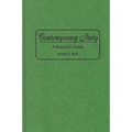 Contemporary Italy: A Research Guide