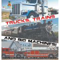 Trucks, Trains and Big Machines! Transportation Books for Kids Children's Transportation Books