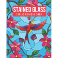 Stained Glass Coloring Book: Stress Relieving Designs for Adults Relaxation
