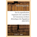 Mémoire sur la reproduction imprimée des caractères de l'ancienne écriture démotique des Égyptiens: au moyen de types mobiles et de l'imprimerie