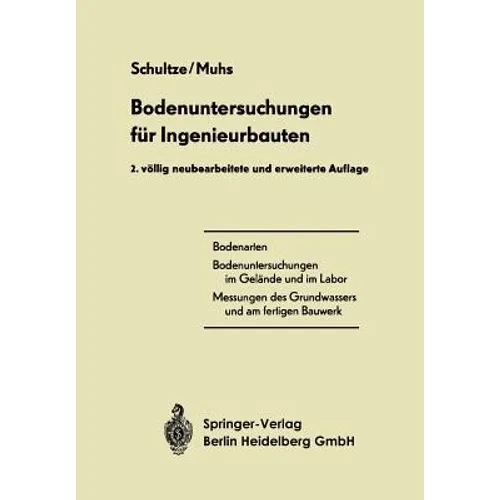 Bodenuntersuchungen Für Ingenieurbauten