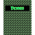120 Page Handwriting Practice Book with Green Alien Cover Dennis: Primary Grades Handwriting Book