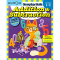 Kumon Everyday Math: Addition & Subtraction-Fun Activities for Grades 1-2-Complete with Dice, Game Pieces, and Counting Tiles!