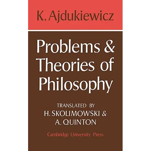Problems and Theories of Philosophy