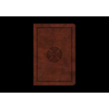 ESV Large Print Compact Bible (Trutone, Brown, Mosaic Cross Design)