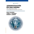 Administración En Una Página: Cómo alinearse para el éxito con una página de información significativa