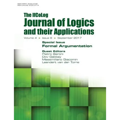 Ifcolog Journal of Logics and their Applications Volume 4, number 8. Formal Argumentation