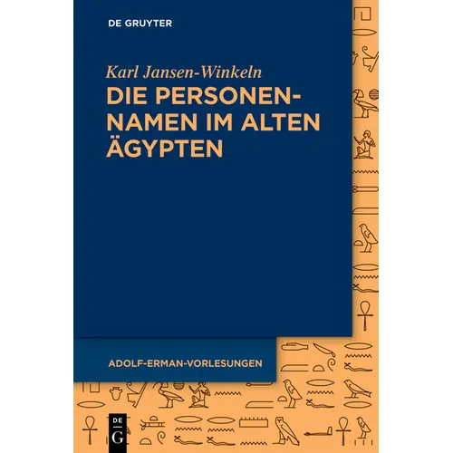 Die Personennamen Im Alten Ägypten