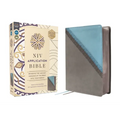 NIV Application Bible, Leathersoft, Teal/Grey, Red Letter, Comfort Print: Bringing the Ancient Message of the Bible Into Your World
