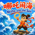 Nezha and the Sea: Chinese Mythology Stories for Kids in English, Simplified Chinese, & Pinyin!