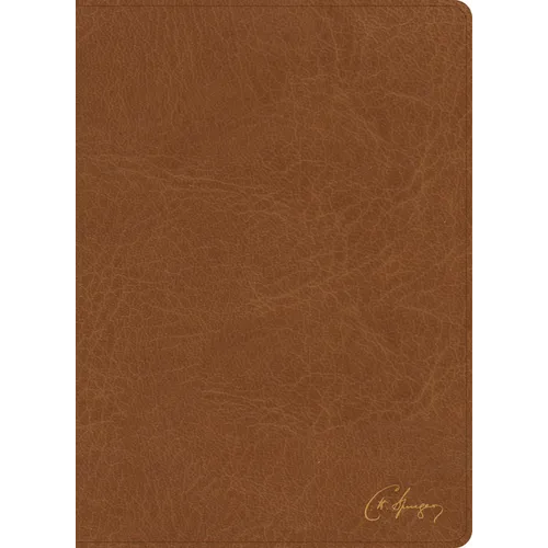 KJV Spurgeon Study Bible, Tan Leathertouch