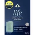 KJV Life Application Study Bible, Third Edition (Leatherlike, Floral Frame Teal, Indexed, Red Letter)