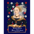 Famous faces from the Wars of the Roses colouring book