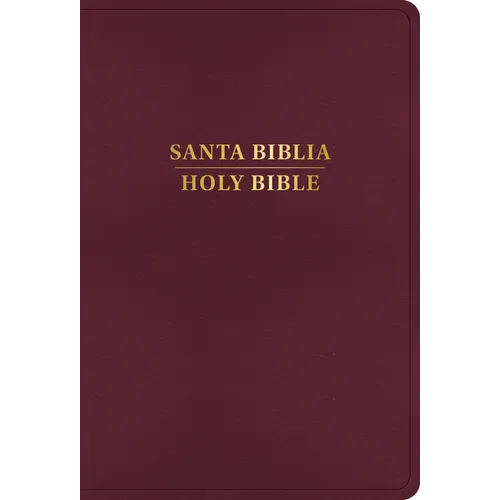 Rvr 1960/KJV Biblia Bilingüe Letra Grande, Borgoña Imitación Piel (Edición 2024)