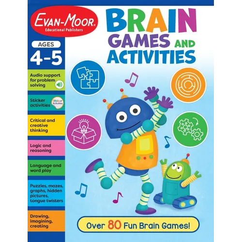 Brain Games and Activities, Age 4 - 5 Workbook