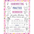Handwriting Practice Workbook: With Positive Affirmations For African American Girls: Trace Print Letters, Words & Sentences: For Little Black Brown