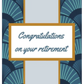 Retirement Guest Book with lined pages (hardback)