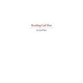 Reading Gail Sher