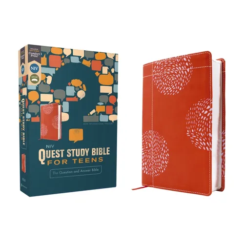 Niv, Quest Study Bible for Teens, Leathersoft, Coral, Comfort Print: The Question and Answer Bible