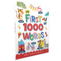 My First 1000 Words: Illustrated Picture Book to Learn 1000 Important Words Includes Body Parts, Things Around Us, Musical Instruments, Sports, Land F